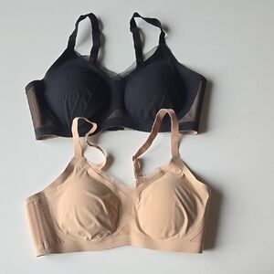 HoneyLove Seamless Black and Tan Bras